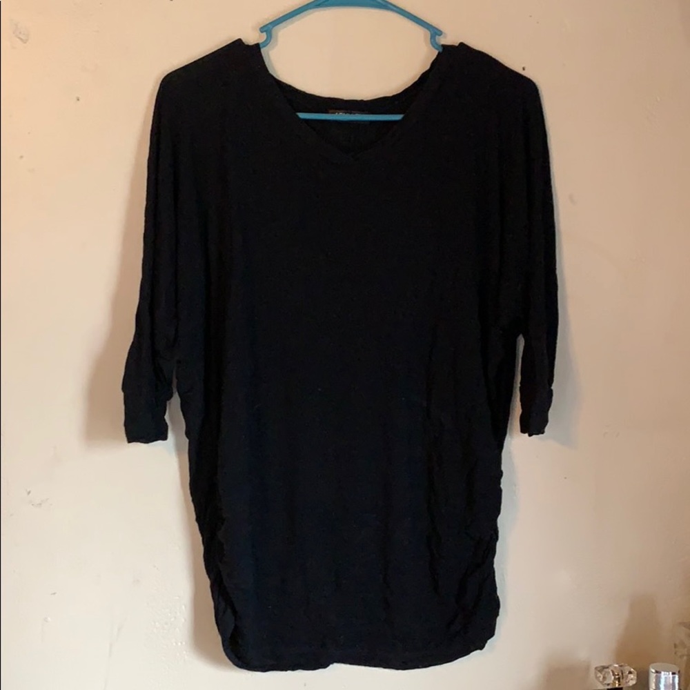 Black quarter length shirt
